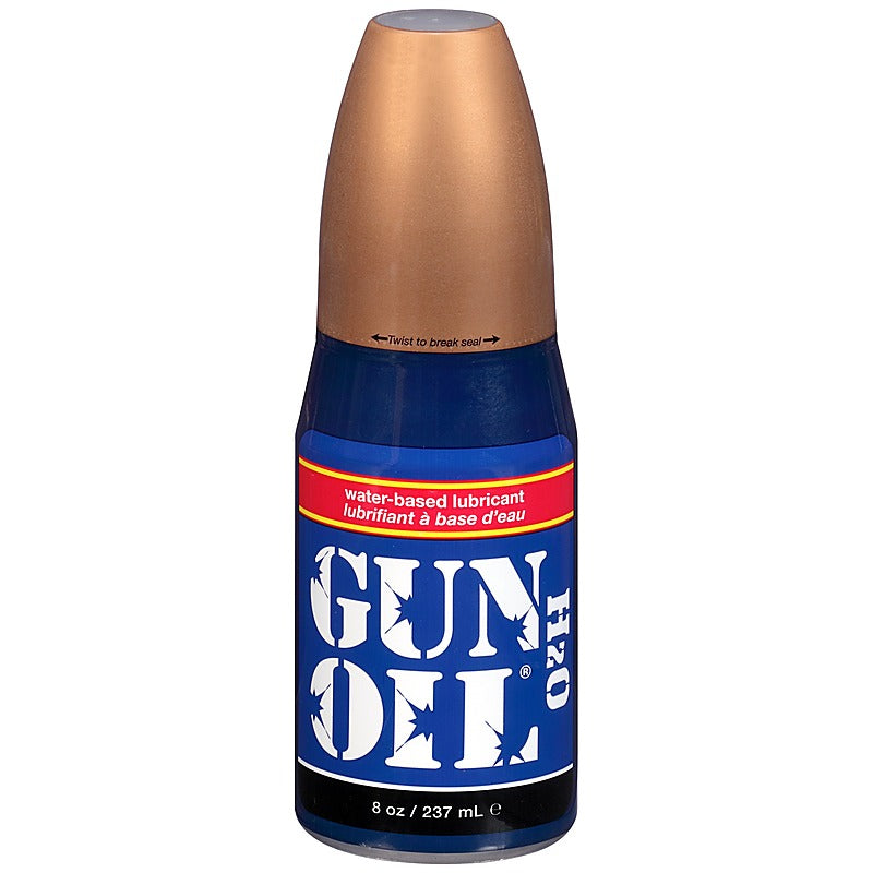 H2O Flip Top Bottle Water Based Lube 8oz by Gun Oil - Water Based Lubes
