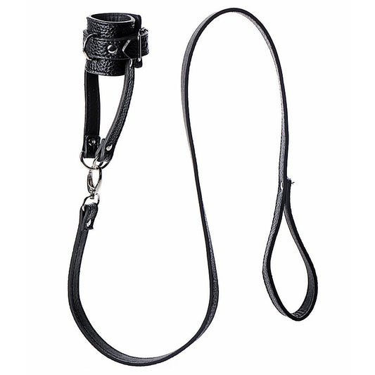 Strict Adjustable Ball Stretcher With Leash By Xr Brands - Ball and Cock Toys