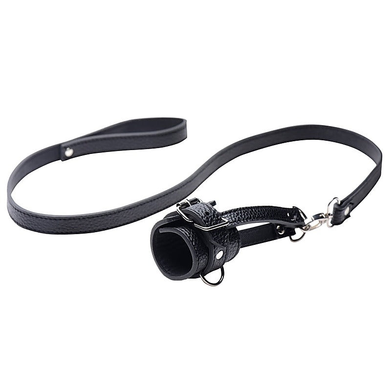 Strict Adjustable Ball Stretcher With Leash By Xr Brands - Ball and Cock Toys