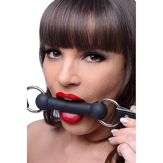 Strict Bondage Play Silicone Bit Gag - Bondage Gags and Bits