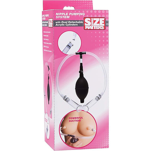 Size Matters Nipple Pumping System with Dual Cylinders