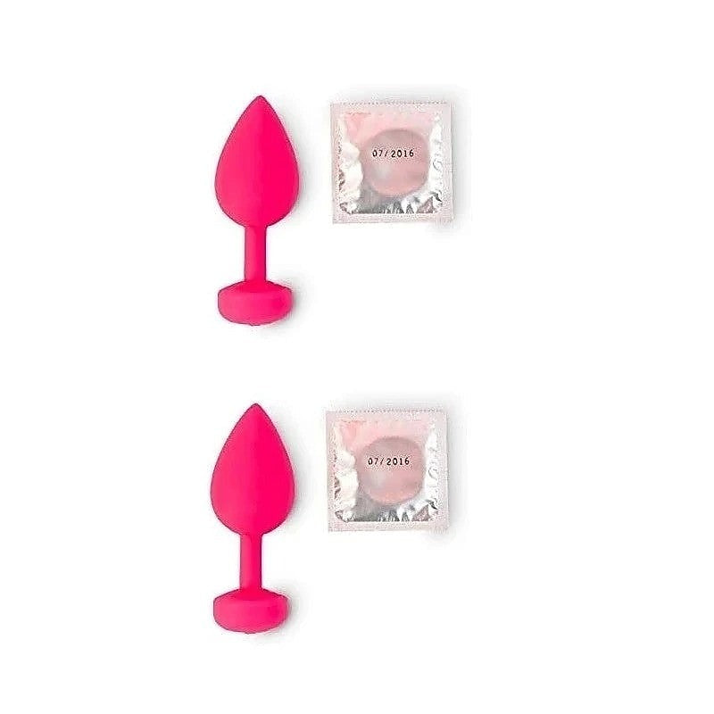 Gvibe Vibrating Gplug Small Neon Rose - Butt Plugs