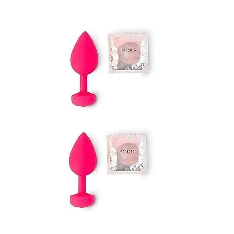 Gvibe Vibrating Gplug Small Neon Rose - Butt Plugs