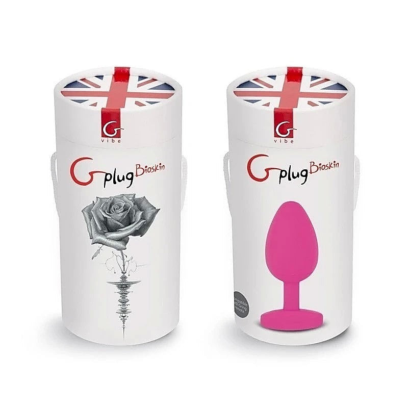 Gvibe Gplug Large Bioskin Butt Plug Sweet Raspberry - Butt Plugs