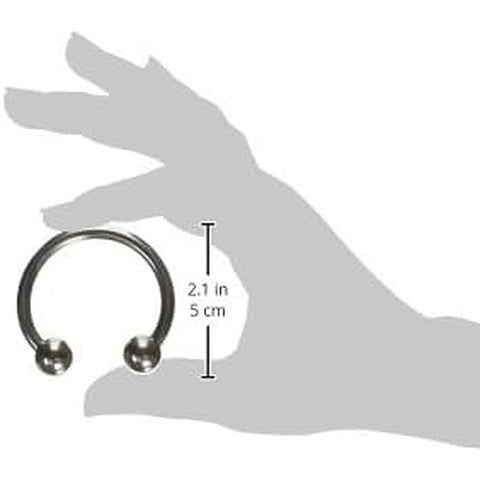 Master Series Pressure Point Beaded Stainless Steel Glans - Steel Cock Rings