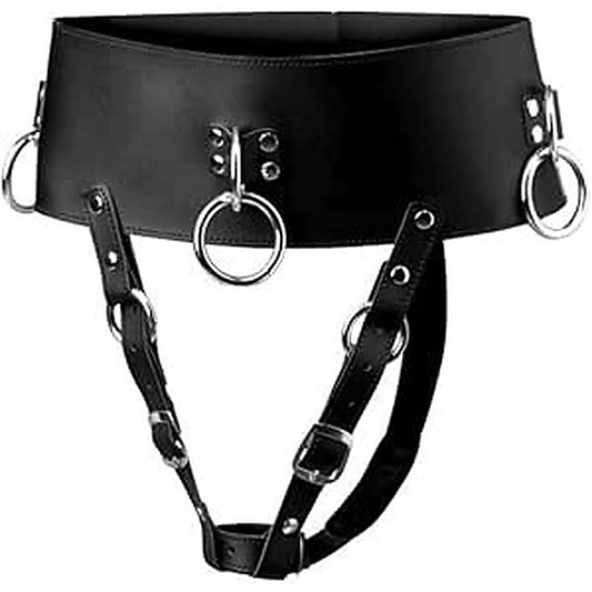 Strict Forced Orgasm Wand Holder Bondage Belt - Cuffs And Restraints
