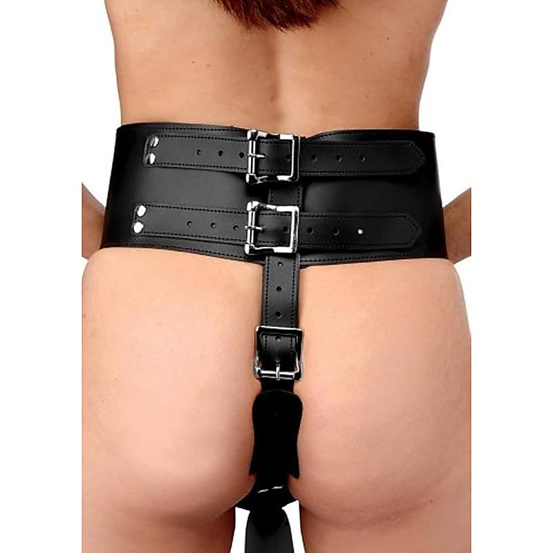 Strict Forced Orgasm Wand Holder Bondage Belt - Cuffs And Restraints