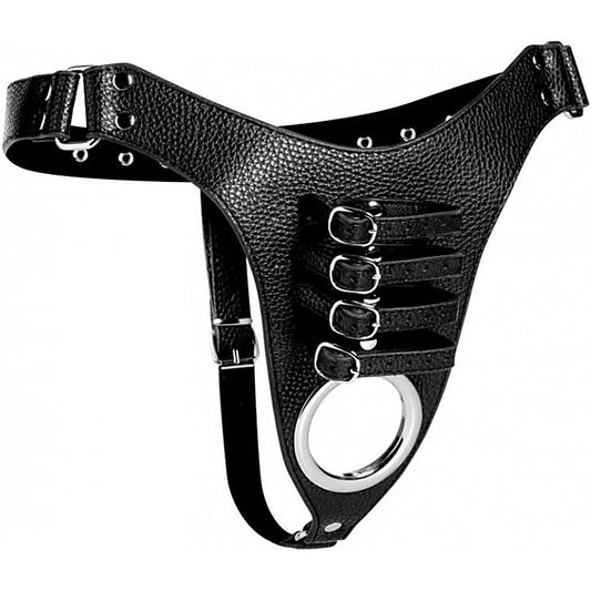 Strict Male Chastity Harness By Xr Brands - Male Chastity