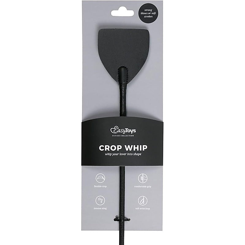Premium Wide Crop Bondage Whip By Easytoys - Whips And Crops