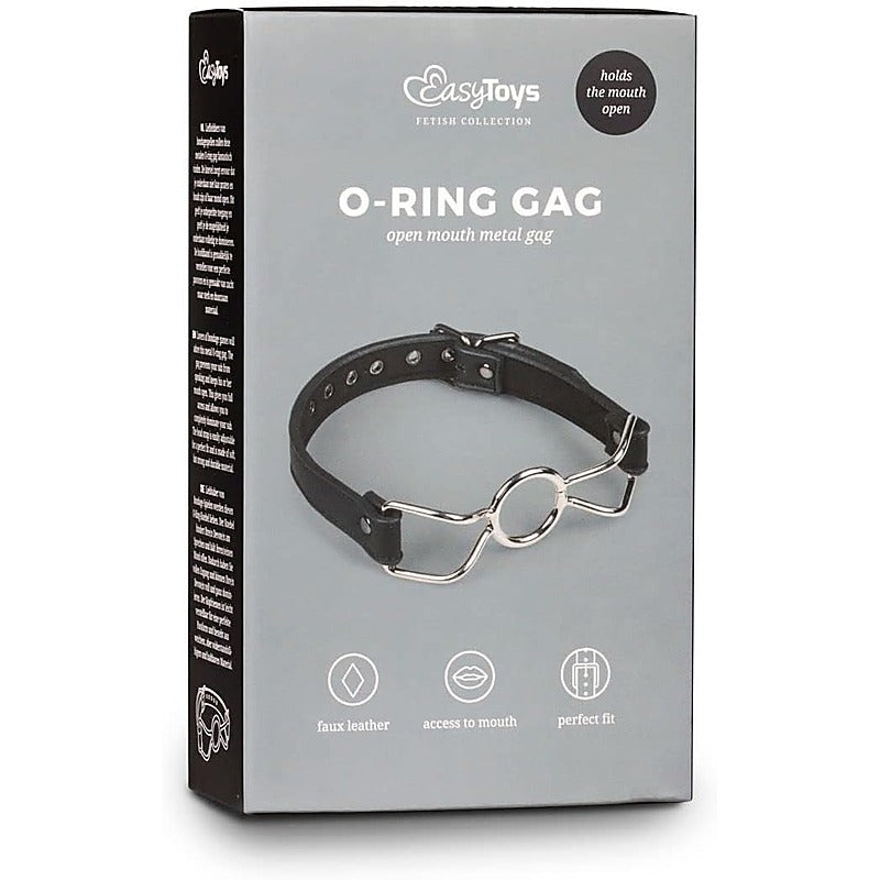 Easy Toys Fetish Collection Metal O-Ring Bondage Mouth Gag - Bondage Gags and Bits