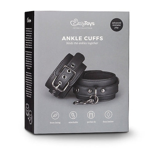 Easy Toys Fetish Collection Bondage Ankle Cuffs Black - Cuffs And Restraints