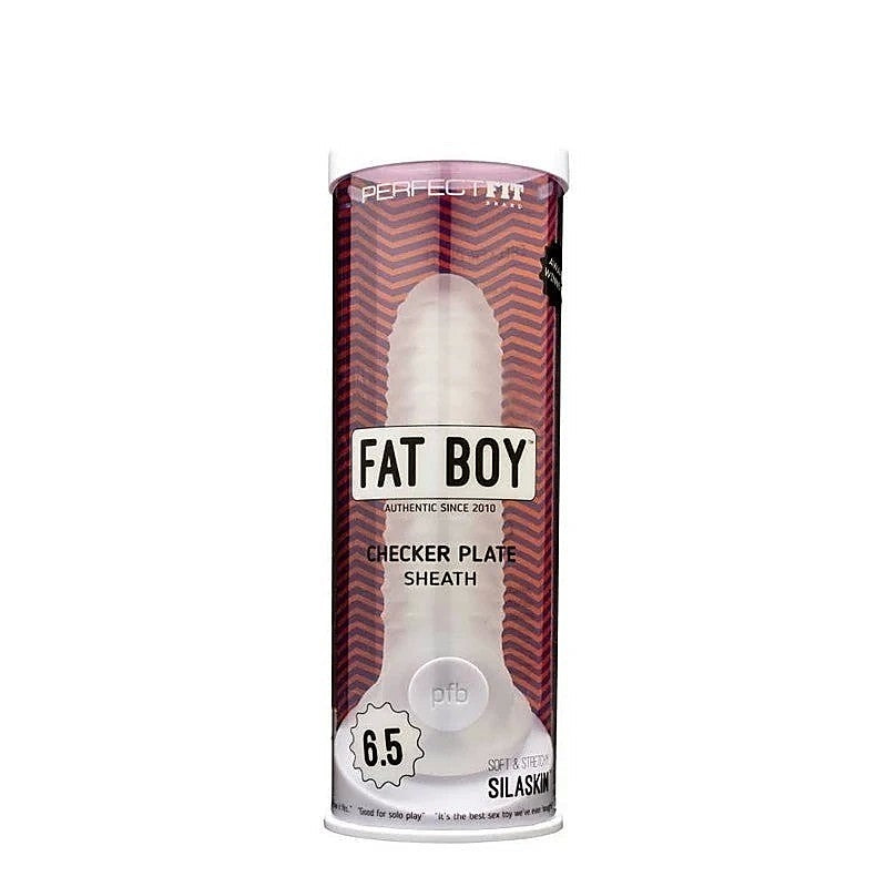 Fat Boy Checker Plate Cock Sheath By Perfect Fit - Pumps, Extenders and Sleeves