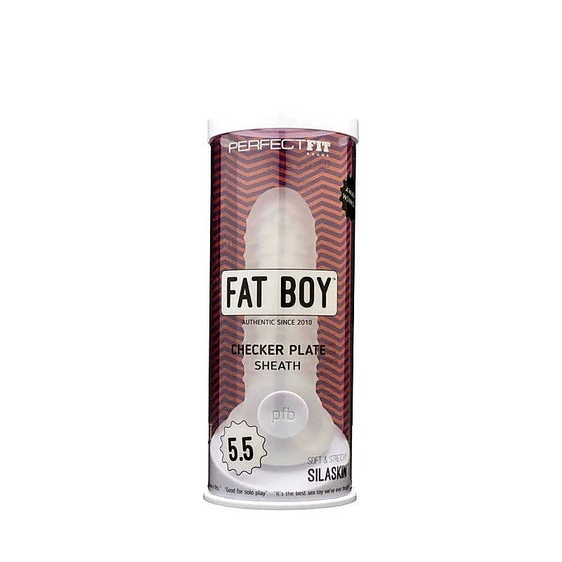 Fat Boy Checker Plate Cock Sheath By Perfect Fit - Pumps, Extenders and Sleeves