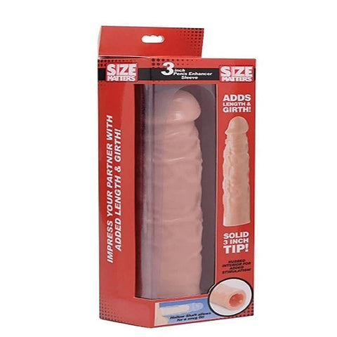 Size Matters 3 inch Mens Penis Enhancer Sleeve