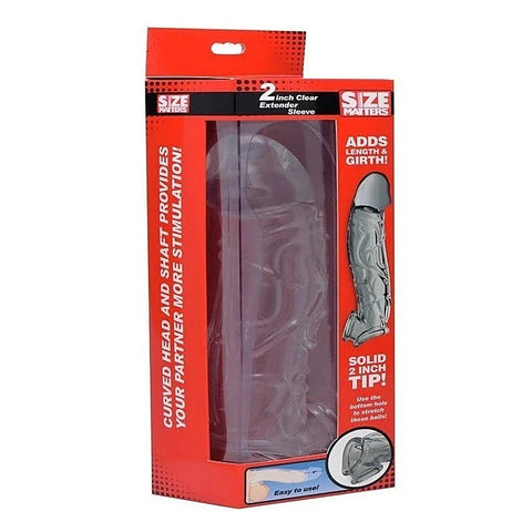 Size Matters Mens Penis Extender Sleeve Clear