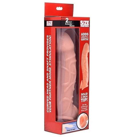 Size Matters Dick Extender Sleeve 2 Inch Flesh
