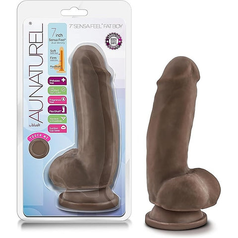 Au Naturel Sensa Feel Fat Boy Realistic Dong Beige 7 Inch - Realistic Dildos