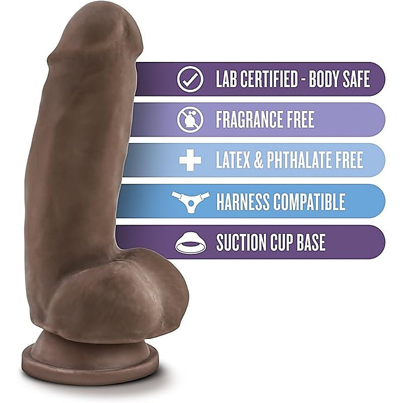Au Naturel Sensa Feel Fat Boy Realistic Dong Beige 7 Inch - Realistic Dildos