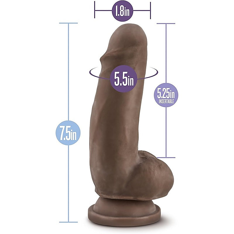 Au Naturel Sensa Feel Fat Boy Realistic Dong Beige 7 Inch - Realistic Dildos