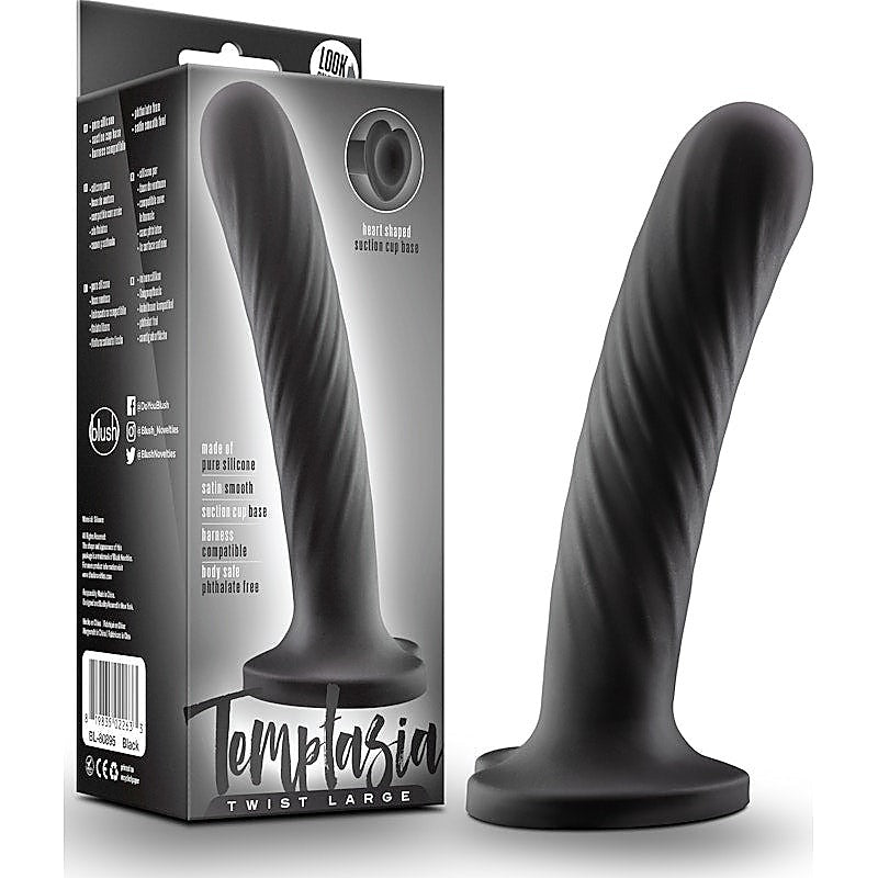 Temptasia Twist Large Suction Cup Dildo By Blush Novelties - Realistic Dildos