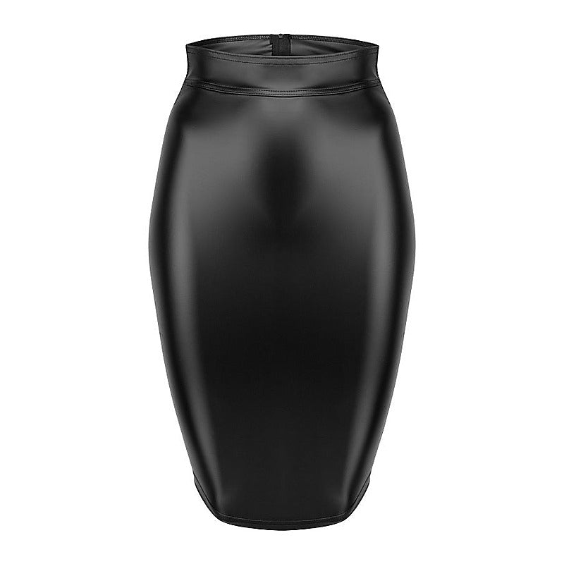 Power Wetlook Pencil Skirt By Noir Handmade - Her Fetish