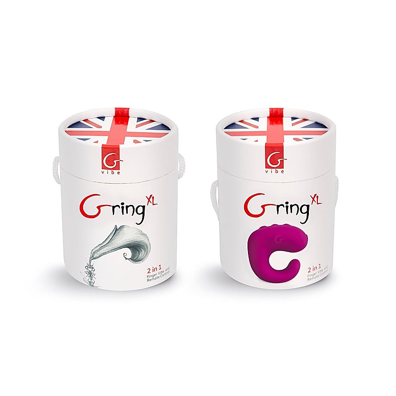 Gvibe Gring Remote Control Finger Vibrator XL Sweet Raspberry - Finger and Tongue Vibrators