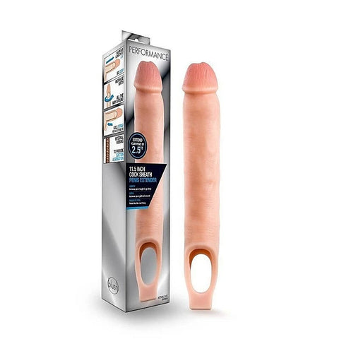 Performance Mens Cock Sheath Penis Extender Vanilla - Pumps, Extenders and Sleeves