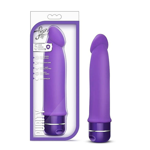 Luxe Purity Multi-Speed Vibrating Dildo - Vibrating Dildos