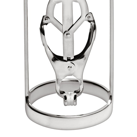 Stainless Steel Clover Clamp Nipple Stretcher by XR Brands - Nipple and Clit Clamps