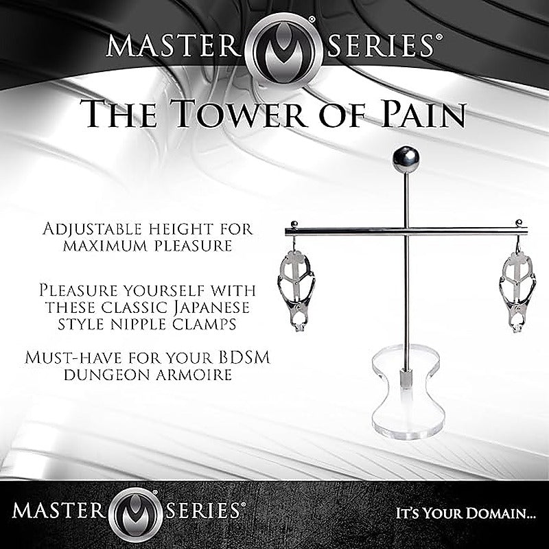 Tower Of Pain Nipple Clamps By Xr Brands - Nipple and Clit Clamps