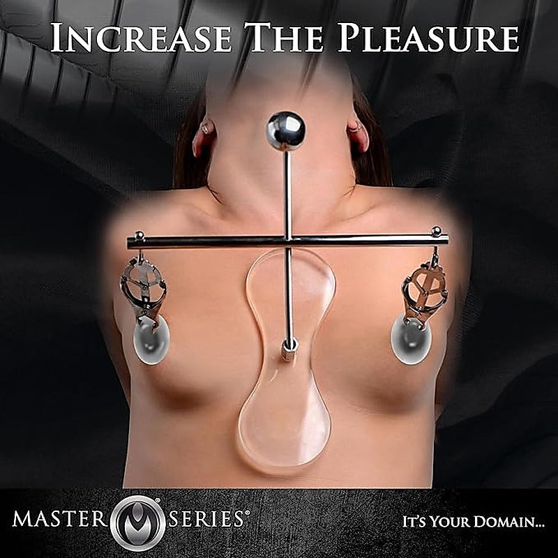 Tower Of Pain Nipple Clamps By Xr Brands - Nipple and Clit Clamps