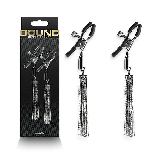 Bound Nipple Clamps - D2 - Breast and Nipple Toys