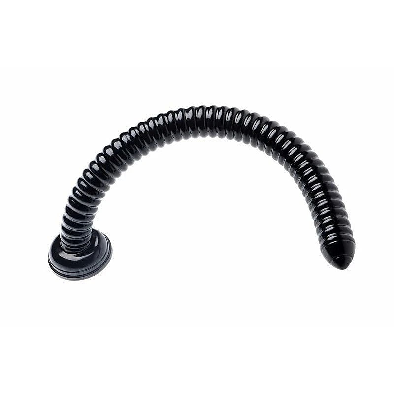 Hosed Ribbed Hose Suction Cup Anal Dildo By Xr Brands - Anal Dildos