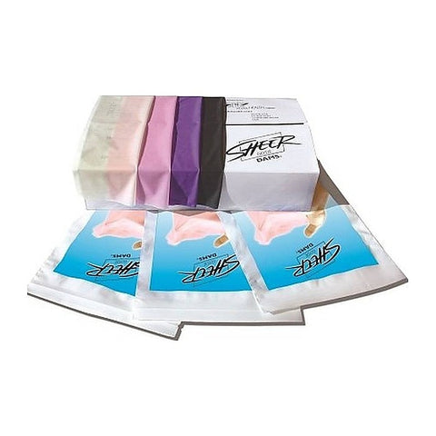 Sheer Dams Mixed Box Colours Flavours 100 Piece By Glyde - Condoms