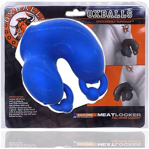 Oxballs Meatlocker Chastity Sheath Police Blue