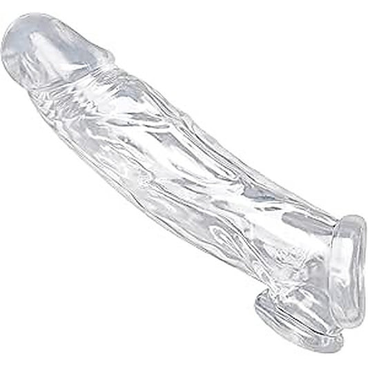 Size Matters Realistic Clear Penis Enhancer and Ball Stretcher
