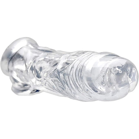 Size Matters Realistic Clear Penis Enhancer and Ball Stretcher