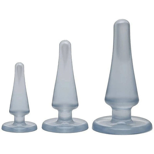 Crystal Jellies Anal Initiation Butt Plug Kit By Doc Johnson - Butt Plugs