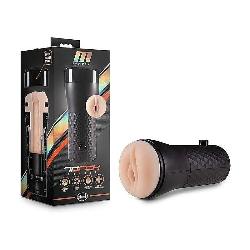 M for Men Torch Thrill Mens Masturbator Vanilla - Masturbators and Strokers