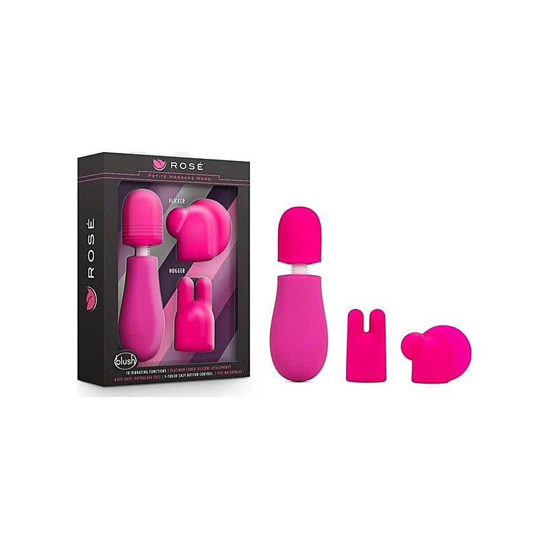 Rose Petite Massage Body Wand Vibrator By Blush Novelties - Body Wands