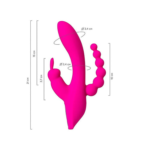 JOS Spanky Triple Stimulator Rabbit Vibrator