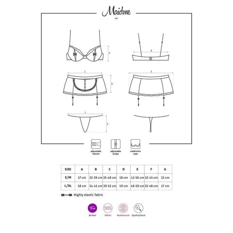Maidme Costume Set by Obsessive Lingerie - Fancy Dress Ups