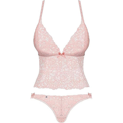 Obsessive Delicanta Womens Top & Panties Pink