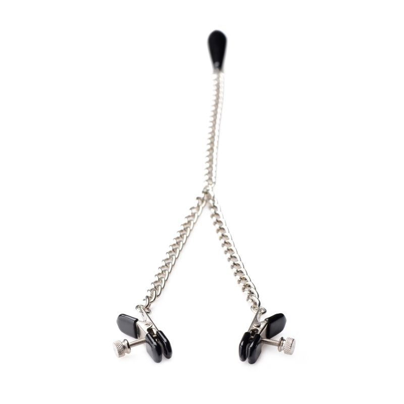 Titty Taunter Nipple Clamps w/ Weighted Bead by XR Brands - Nipple and Clit Clamps