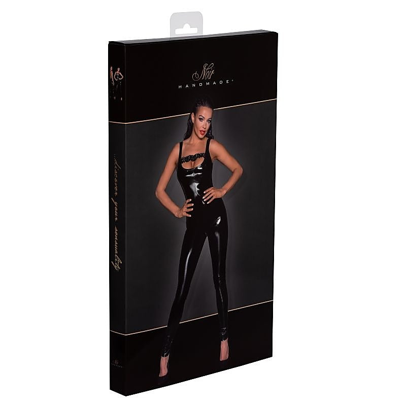 Pvc Overall With 2 Way Zipper Fetish Dress By Noir Handmade - Her Fetish