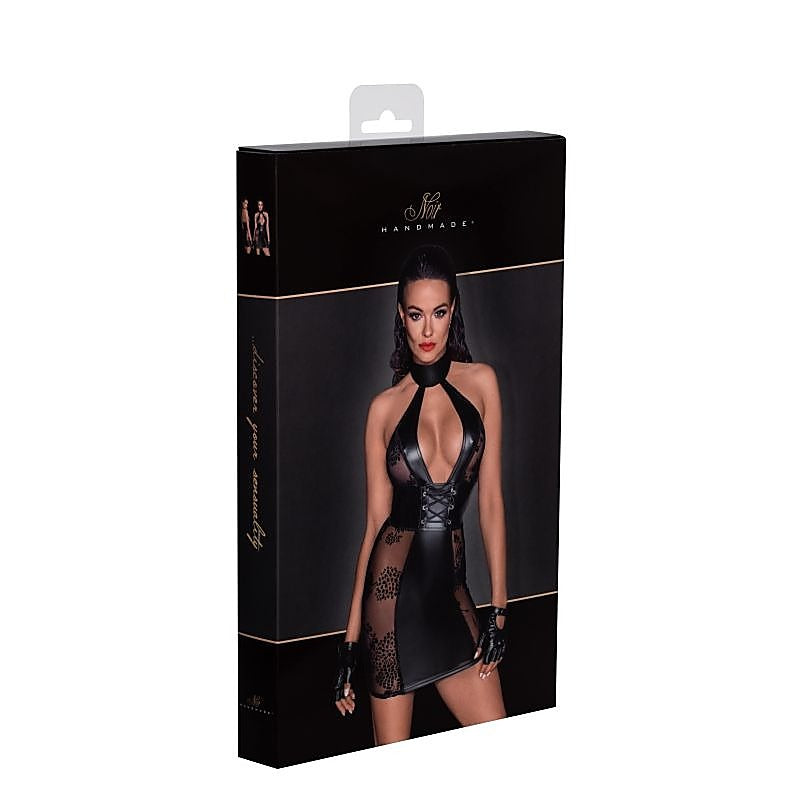 Power Wetlook Short Tulle Dress By Noir Handmade - Her Fetish
