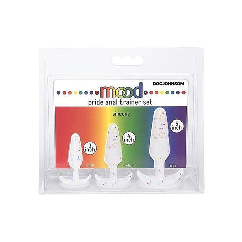 Pride Silicone Anal Trainer Set By Doc Johnson - Butt Plugs