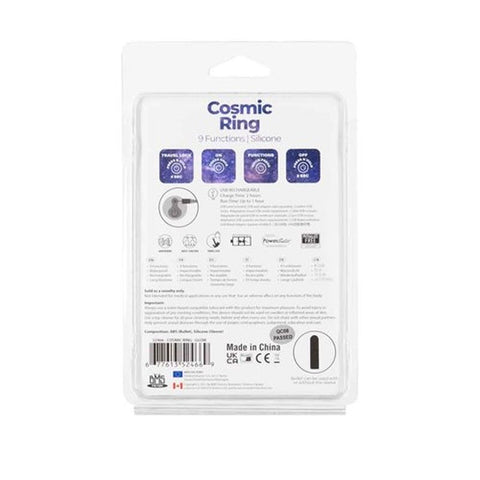 Power Bullet Cosmic Cock Ring w/ Bullet by BMS Factory - Vibrating Cock Rings