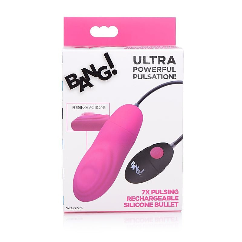 Bang 7X Pulsing Rechargeable Vibrating Bullet By Xr Brands - Bullet Vibrators