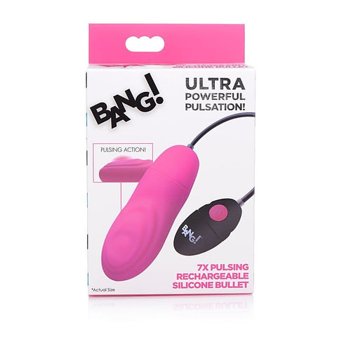 Bang 7X Pulsing Rechargeable Vibrating Bullet By Xr Brands - Bullet Vibrators